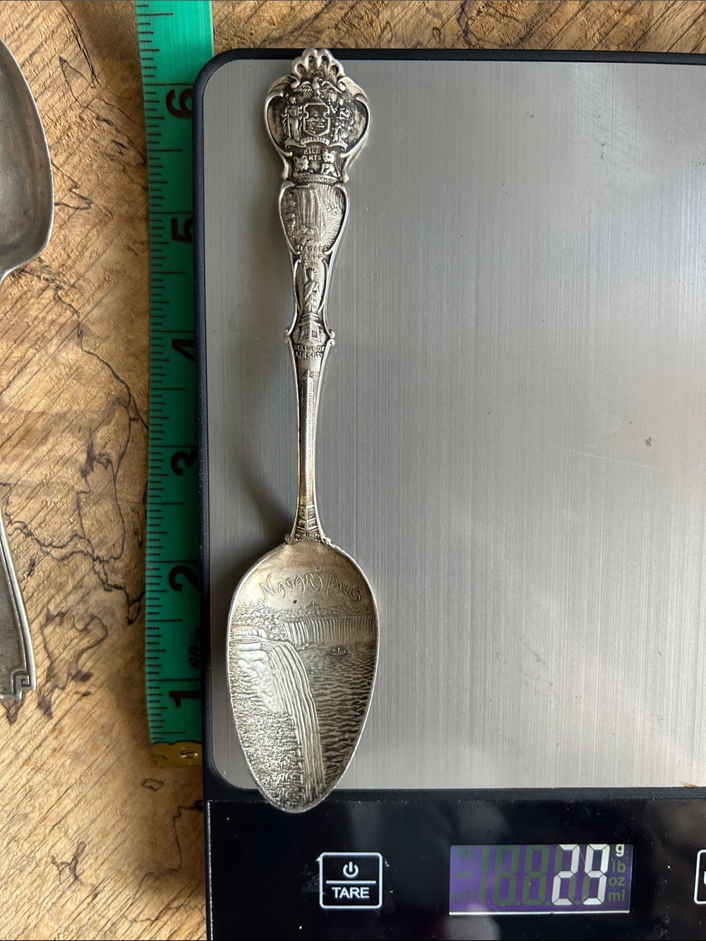 25 gram Sterling Silver Niagara Falls Souvenir Spoon - Decorative Collectible